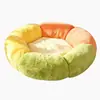 Nido de Flor Lindo para Gatos para Todas las Estaciones, Cálido y Transpirable, Engrosado, Resistente a los Arañazos, Estilo Ins, Cama de Felpa para Gatos