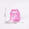 Micro Paisagem Criativa Fofa Luminosa Redonda Porquinho Boneca Casinha de Bebê DIY Acessórios Decorativos Mini Enfeites de Mesa Pequenos