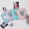 Suministro de fábrica coreano MINI álbum de fotos de 3 pulgadas individual Macaron amor hueco PVC persecución de estrellas libro de almacenamiento de tarjetas pequeñas