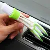 Escova Cega para Ar Condicionado de Carro Escova de Limpeza Multifuncional Escova para Fresta de Canto Morto da Barreira da Porta Clipe de Limpeza Removível e Lavável?