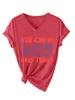 Puedes hacer cosas difíciles - Sitio independiente de eBay europeo y americano moda casual divertida camiseta de manga corta con cuello en V para mujer