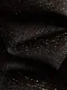 Cielo Estrellado Brillante 25 Lana Negra Nueva Seda Brillante Pequeño Destello Chispeante Falda de Aroma Suave Cintura Alta Corte A Corta Falda para Mujer Otoño e Invierno