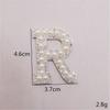 Nuevas Letras y Números Autoadhesivos de Perlas y Pedrería Accesorios DIY para Ropa Parches para Gorra Pegatinas de Tela con Adhesivo Termofusible Venta al por Mayor