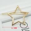Estilo K del Nuevo Lazo Corazón de Cupido Pentagonal Lindo Accesorios para el Cabello Aleación Horquilla Metal Broche de Cocodrilo Hebilla