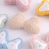 Lazo de Lunares de Peluche para Accesorios de Cabello DIY, Lazos para Almohadas, Calcetines para Zapatos, Accesorios para Bufandas, Pinzas para el Cabello Personalizadas