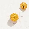 Cuentas de transferencia de filigrana hueca de oro de 18 quilates estilo chino con agujeros pasantes, cuentas espaciadoras de oro antiguas para accesorios de pulsera DIY