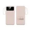 Carregador portátil de linha rápida para carregar em qualquer lugar 20000mAh mini ultrafino energia móvel compartilhada presente logotipo personalizado