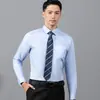 Camisas Masculinas, Camisas Brancas de Manga Longa Masculinas, Camisas Masculinas de Verão Antirrugas Respiráveis Absorventes de Suor, Camisas Masculinas Atacado com Logo Bordado