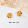 Plata S925 Chapada en Oro Real Cuentas para Cierre Nube Flor de Loto Fortuna Amor Accesorios DIY Pulsera con Hilo de Cuentas Material para Joyería de Cuentas