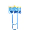 Serie Transfronteriza de Hanukkah Libros de Dibujos Animados Marcadores de Página Clip de Papel Lindo Suministros de Oficina Clips de Paginación Grandes Clips de Papel