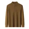Sudadera Deportiva de Forro Polar con Cuello Alto y Cremallera para Hombre, Chaqueta Cálida y Transpirable de Manga Larga para Primavera y Otoño