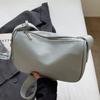 Bolso pequeño de color liso estilo coreano súper popular este año con textura de lichi, bandolera casual versátil para el trabajo, los viajes y el día a día para mujer