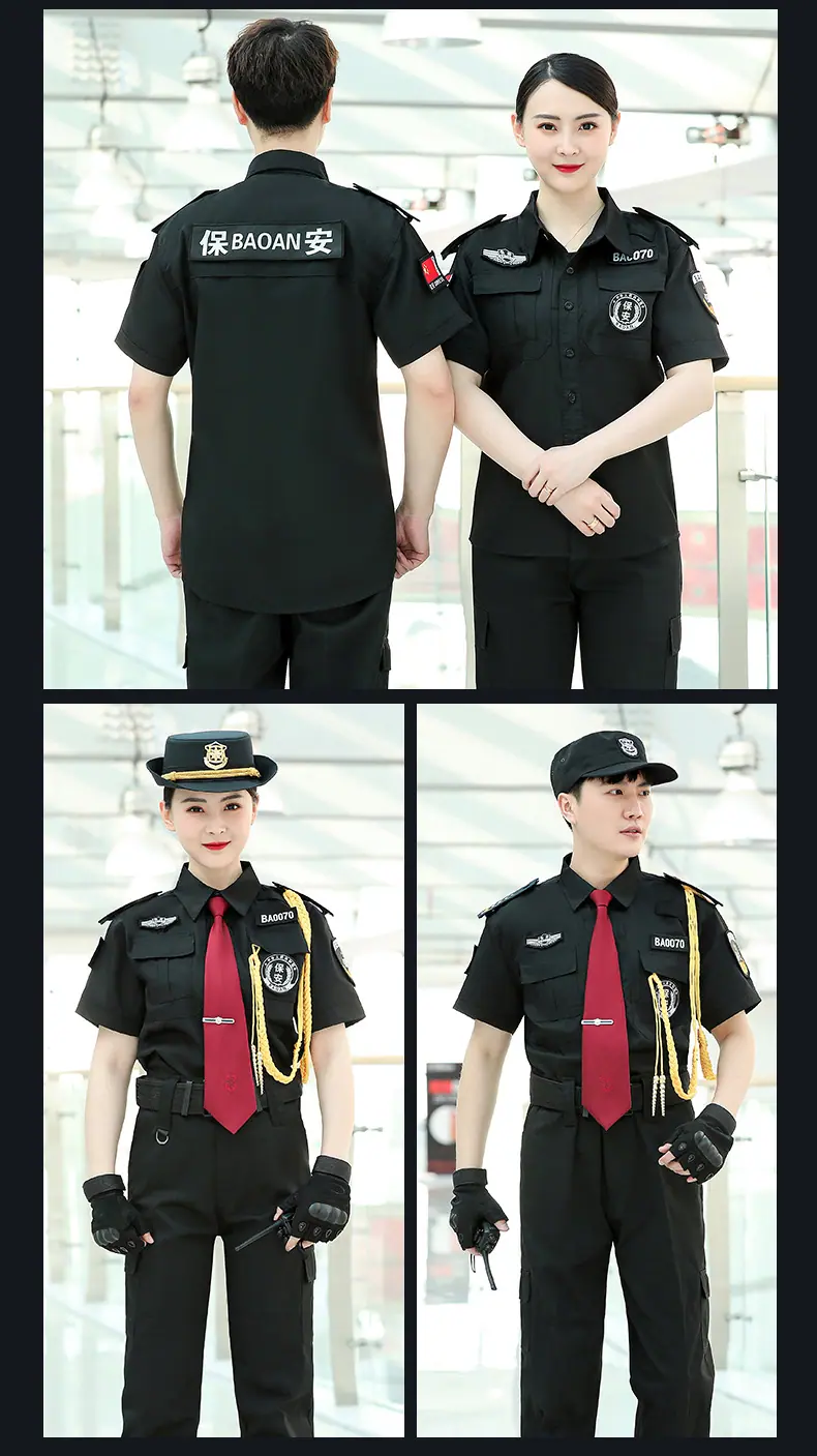 短袖保安衬衣直筒，黑色，蓝色，白色_11.jpg