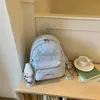 Estilo Coreano Menina Fofa 2026 Primavera/Verão Nova Estudante Universitária Design de Nicho Mochila Escolar Grande Capacidade Mochila para o Dia a Dia Bolsa de Ombro Dupla