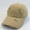 Gorra de Béisbol Nueva Bordado Tridimensional de Letras, Visera de Pato Desgastada, Parte Superior Suave, Circunferencia de Cabeza Grande, Versátil, Ala Ancha, Adelgazante