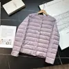 Nueva colección de invierno: chaqueta de plumón simple, versátil, de color sólido, ligera, cálida y delgada. 13608