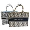 Bolsa de mano de fieltro al por mayor, en stock, gruesa, de gran capacidad, para regalo de mano, bolso de mano informal con estampado creativo.