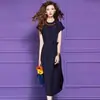 Vestido de diseño vintage Feimengyi para mujer, de manga corta, para verano, de alta gama, elegante, maduro, con fruncido en la cintura, vestido de línea A con cinturón