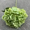 Fabricante de Flores Artificiales para Bodas Verdes Hortensia Verde Rosa Rocío de Golondrina Loto Bola de Cebolla Decoración Suave para Bodas Flor Artificial al por Mayor