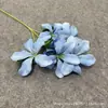 6 Cabezas de Orquídea de Llama Flores Artificiales, Líneas de Lirio, Flores Decorativas, Arreglos Florales, Arreglos Florales de Pared de Flores, Decoración de Hotel y Hogar Flores Artificiales