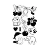 Nuevas pegatinas de tatuajes de purpurina creativas de bricolaje transfronterizas de Amazon para niños y adultos, Y2K Navidad Halloween