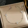 Pulsera de Acero de Titanio Estilo Nuevo Sin Decoloración Japonesa y Coreana para Mujer, Pulsera de Joyería de Moda Versátil Estilo Ins, Sin Decoloración al por Mayor