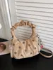Yue Zi 2026 Otoño Temprano Bolso Nuevo de Lunares Bolso de Mano Fresco con Pliegues de Moda Bolso de Hombro Cruzado Popular para el Día a Día