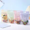 Bolsas de Dibujos Animados de Pie para Snacks, Bolsas Sellables con Cierre Zip para Productos Horneados, Dulces de Leche, Bolsas de Empaque para Pastel de Durazno al por Mayor