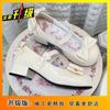 Zapatos de Tacón Medio 2025 Nuevos Tacón Bajo Lolita Francés Populares Flats Retro Elegante Niña Zapatos Mary Jane Trendy