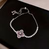 Pulseira Redonda de Zircônia Amorosa Estilo Coreano Luxo Acessível Pulseira Elegante de Alta Qualidade Moda Simples Estilo Popular da Internet Joias de Pulseira