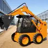 Carretilla Elevadora Pequeña Diésel Cargador Compacto con Ruedas Control Remoto Multifuncional Rueda Oruga Bulldozer Carga