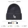 Gorro de Punto Estilo Coreano Otoño Invierno Etiqueta en Inglés Gorro de Lana Versátil para Mujer Circunferencia de Cabeza Grande Protección para los Oídos Gorro para Clima Frío Gorro de Tejer Hace que la Cara Parezca Más Pequeña