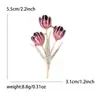 Broche de Flor Tulipa Gota de Óleo Moda Estilo Coreano Tendência Ins Estiloso Pinos Fofos Acessórios Literários