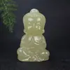 Jade Afegão Natural Olho de Gato Jade Verde-Branco Porco da Fortuna Pixiu Peça de Mão Topázio Milho Sapo Dourado Brinquedo de Repolho