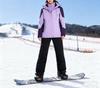 Conjunto de Traje de Esquí para Principiantes, Cortavientos e Impermeable, con Capa Interior Forrada de Forro Polar, Chaqueta Tres en Uno y Pantalones Forrados de Forro Polar, Conjunto de Dos Piezas