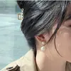 Pendientes de Perla con Forma de Diamante Grandes y Pequeños Estilo Francés, Aretes Minimalistas de Nicho, Pendientes Personalizados, Estilo Celebridad de Internet Coreana, Pendientes de Moda