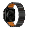 Adequado para Pulseira de Metal Titânio para Apple Watch iWatch S11 Pulseira Magnética de Silicone Titânio com um Grânulo
