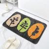 Tapetes de Chão para Banheiro com Flocagem e Botões, Tapetes Absorventes para Pés de Banheiro, Tapetes para Porta de Quarto, Carpete de Banheiro Doméstico de Secagem Rápida
