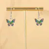 Venta Caliente Transfronteriza Pendientes Acrílicos 2D de Mariposa Colorida Retro Pendientes Exquisitos de Regalo para Niñas Nuevos Productos de Primavera y Verano