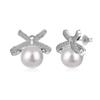 Aretes Explosivos de Plata Esterlina S925 para Mujer Sentido de Alta Gama Diseño Exquisito de Cuentas de Lazo Moda de Lujo Ligero Aretes Versátiles para Mujer