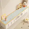 Alfombrilla Protectora para Encimera de Mueble de TV Estilo Crema Modelo Nuevo 2025 Lujo Ligero Gama Alta Mesa Lateral Alfombrilla para Zapatero Alfombrilla para Armario de Vino