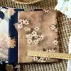 Tela 100% Algodón de 40 Hilos Estampada Digitalmente, Tela Floral Estilo Chino Vintage, Floral Grande para Cheongsam, Hanfu, Accesorios para el Cabello, Bolsas de Bricolaje