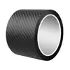 Pegatina para estribo de puerta de coche película protectora de fibra de carbono para maletero tira anticolisión universal borde de puerta interior de coche pegatina para pisar pegatina anti-patada