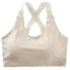 Sutiã esportivo grande Ice Silk com cinto respirável cruzado, lindo tubo de peito envolto nas costas com almofada de peito, base leve anti-corrida e anel sem aço