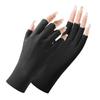 Guantes de Protección Solar Finos de Verano para Mujer Resistentes a los Rayos UV para Arte de Uñas Ciclismo en Bicicleta Eléctrica Medio Dedo Guantes de Seda de Hielo