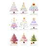 Decorações de Árvore de Natal Novas Transfronteiriças, Adesivos Estáticos para Janela, Arranjo de Cena, Adesivos para Porta de Vidro, Amazon