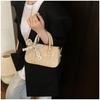Bolso Cuadrado Pequeño Texturizado para Mujer 2026 Principios de Primavera Nuevo Estilo Coreano Color Sólido Diseño de Nicho Bolso Cruzado para el Trabajo y el Ocio Bolso de Hombro