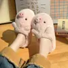 Exterior 2026 Invierno Nuevo Interior Hogar Pantuflas de Algodón para Mujer Cálidas con Talón Semi-Cubierto Zapatos Peludos Más Terciopelo Venta al por Mayor