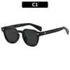 Óculos de Sol Irregulares com Tachas Estilo Coreano Moderno, Versáteis para um Look Natural, Estilo de Rua, Óculos de Sol Unissex, Óculos Artísticos Sem Grau