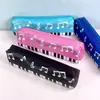 Estuche de Lápices de Piano Musical con Notas Musicales e Instrumentos, Regalo para Estudiantes, Estuche Mini Portátil de Capacidad para Niños y Niñas de Preescolar